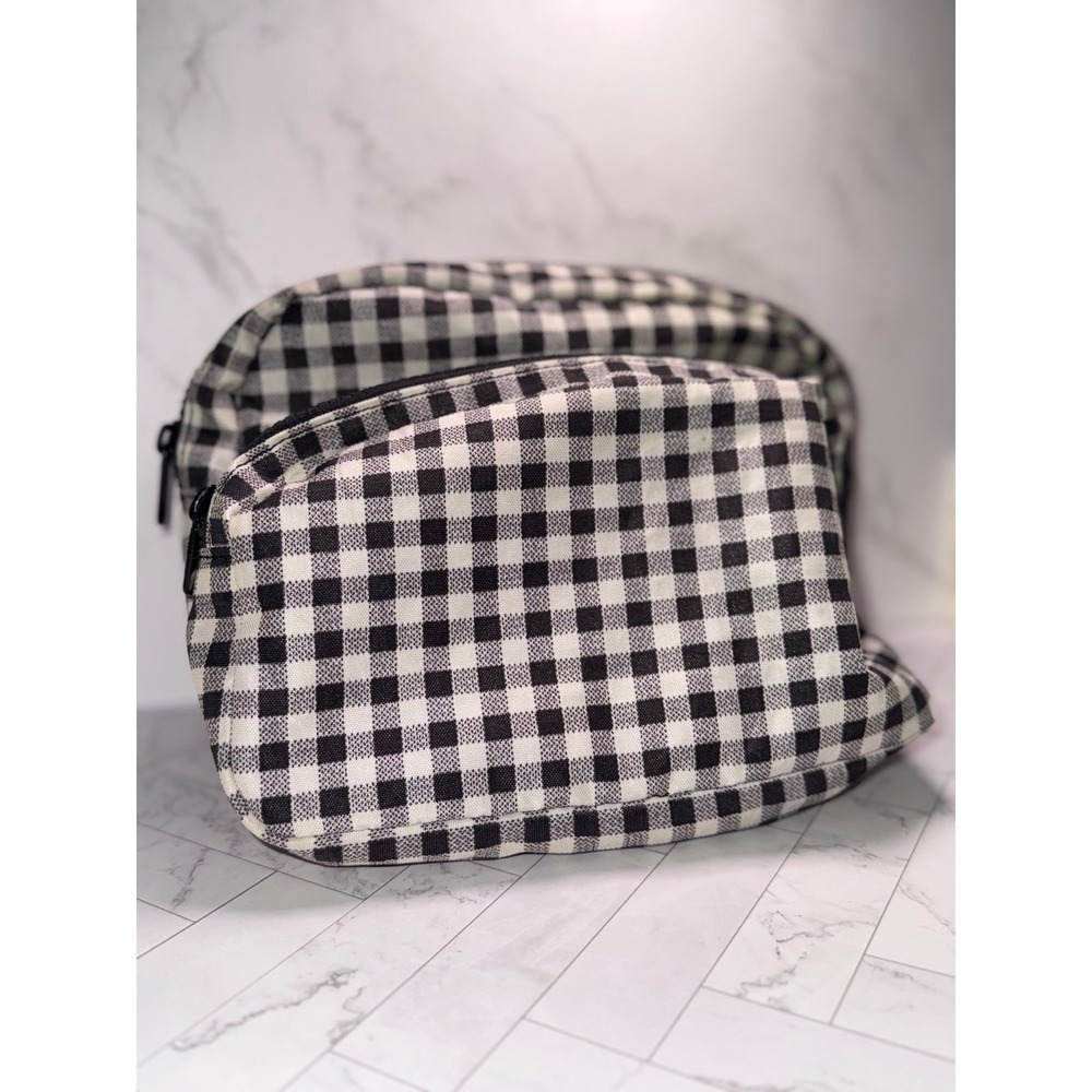 Baggu Nylon Fanny Pack — B&W Gingham Standard